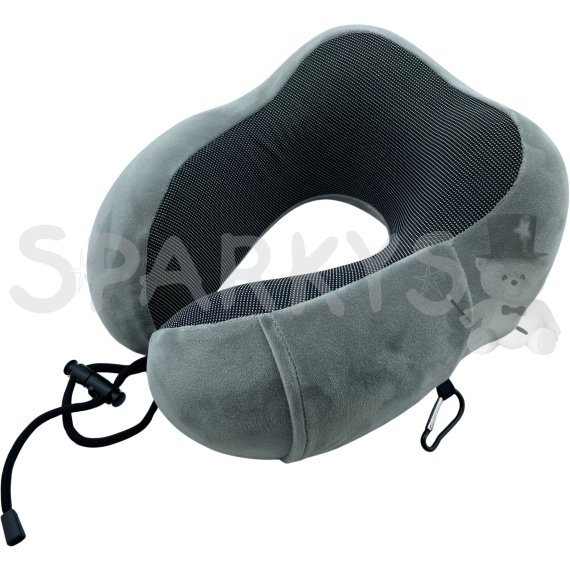 ZÁHLAVNÍK ergonomický z paměťové pěny - tm. šedý                    