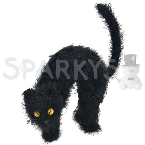 PARTY doplňky - černý kocour 22 cm                    