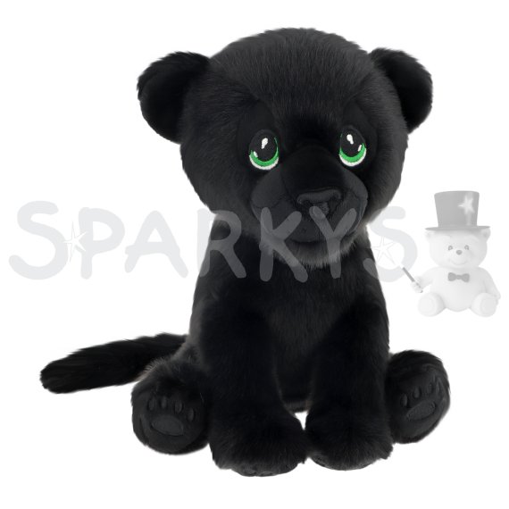 Keeleco Sedící černý panter 23 cm                    