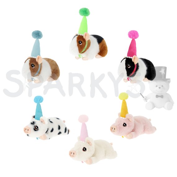 Keeleco Párty prasátko s čepičkou 15 cm, 6 druhů                    