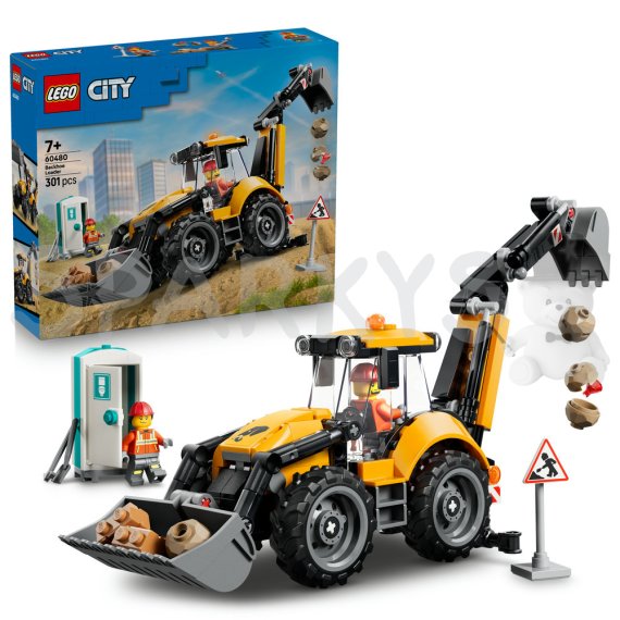 LEGO® City 60480 Žlutý nakladač s rypadlem                    