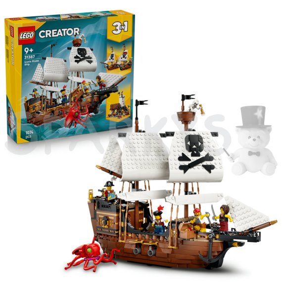 LEGO® Creator 3v1 31387 Kultovní pirátská loď                    
