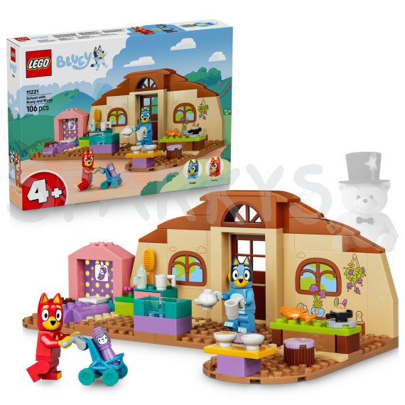 LEGO® Bluey 11221 Rusty, Bluey a škola                    