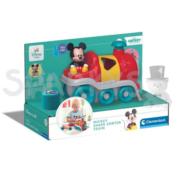 Disney Baby - Tahací vkládací vláček Mickey                    