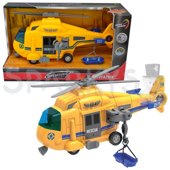 CITY SERVICE CAR - 1:16 Vrtulník pobřežní stráže - 3 druhy                    