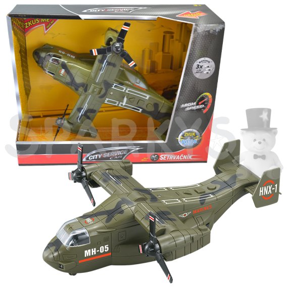 CITY SERVICE CAR - 1:16 Letadlo Osprey tm. zelené                    