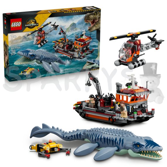 LEGO® Jurassic World 77983 Útok dinosaura mosasaura na loď                    