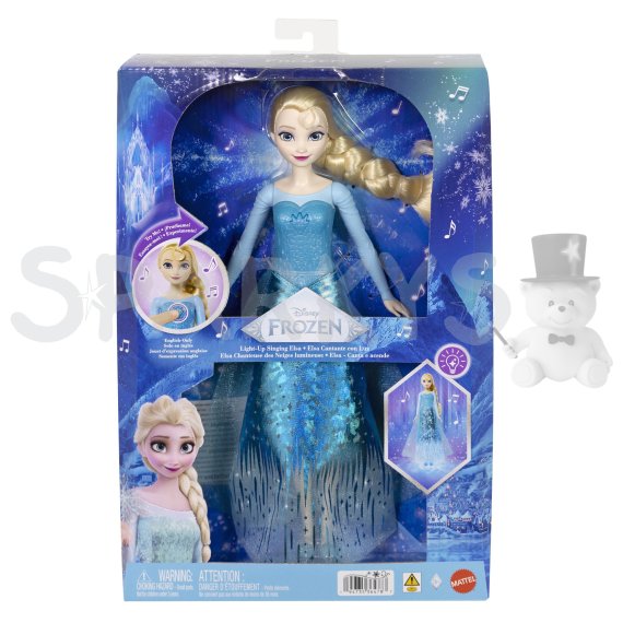 Frozen anglicky zpívající panenka Elsa se světly                    