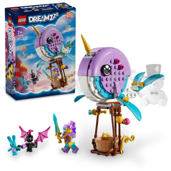 LEGO® DREAMZzz™ 71472 Izzie a její horkovzdušný balón ​ve tvaru narvala                    