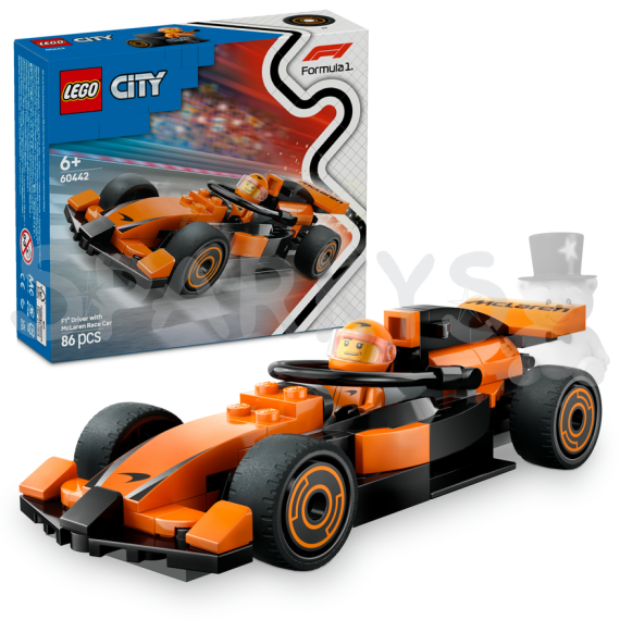 LEGO® City 60442 Jezdec F1® se závodním vozem McLaren                    