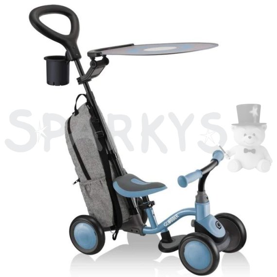Globber Odrážedlo 3v1 Deluxe - Learning Bike 3in1 Deluxe - modrošedá                    