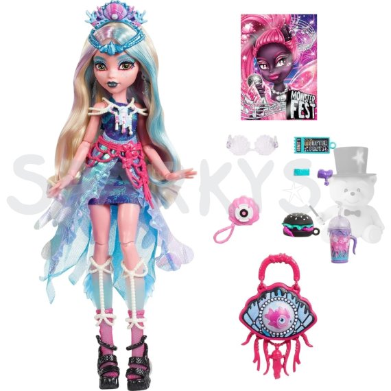 Monster High Monster Fest Lagoona, plakát kapely a doplňky                    