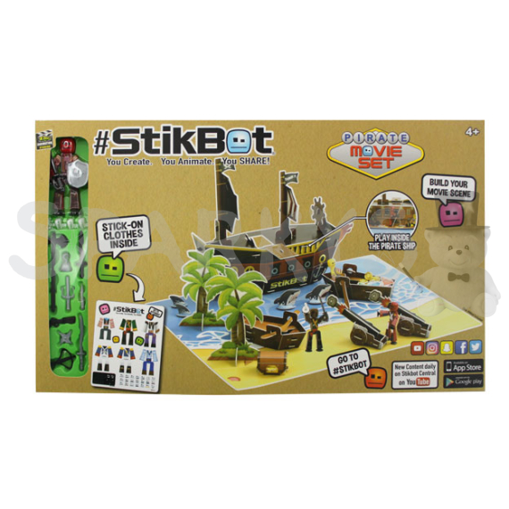 StikBot filmařská sada, pirátská loď nebo farma                    