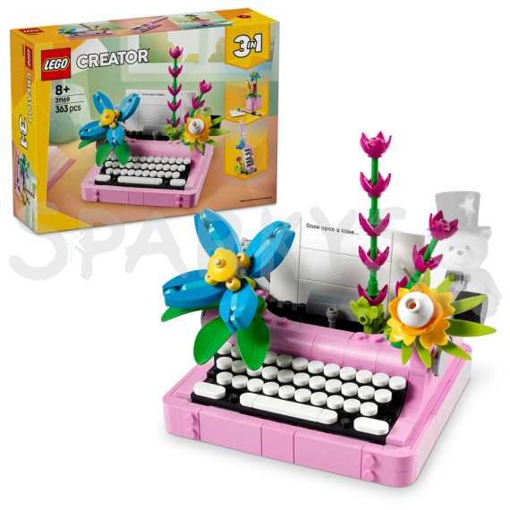 LEGO® Creator 3 v 1 31169 Psací stroj s květinami                    