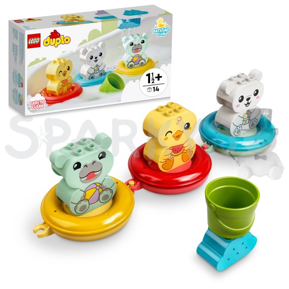LEGO® DUPLO® 10965 Legrace ve vaně: Plovoucí vláček se zvířátky                    
