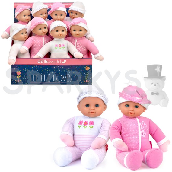Dolls World - Interaktivní miminko Adélka a Barborka se zvukem 30 cm - 2 druhy                    