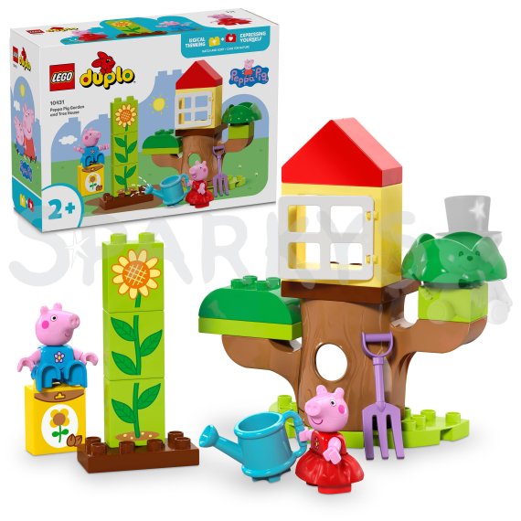 LEGO® DUPLO® 10431 Prasátko Peppa – zahrada a dům na stromě                    
