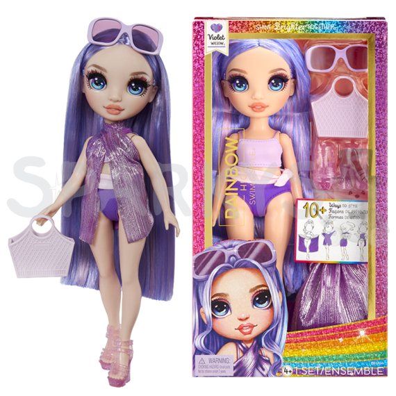Rainbow High Fashion panenka v plavkách - Violet Willow                    