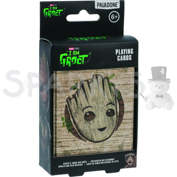 Hrací žolíkové karty v plechové krabičce I AM GROOT                    