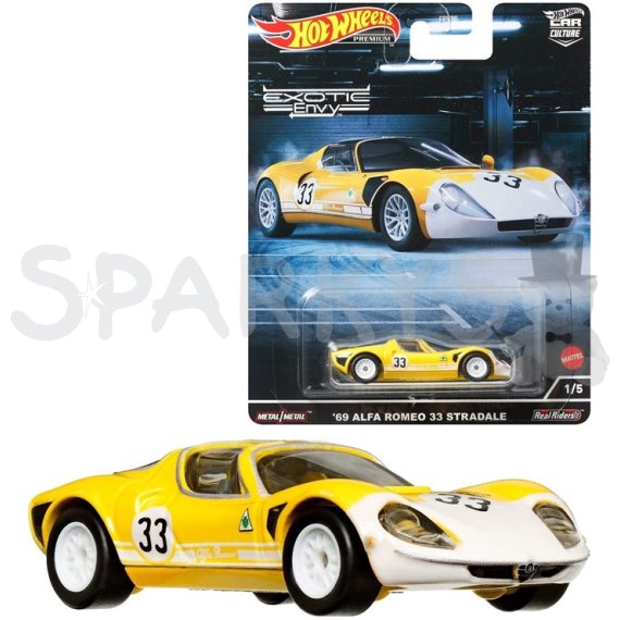 Hot Wheels PRÉMIOVÉ AUTO - 69 Alfa Romeo 33 Stradale                    