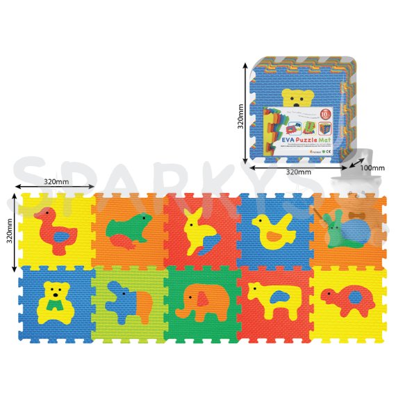 Pěnové puzzle Zvířátka 10 ks                    