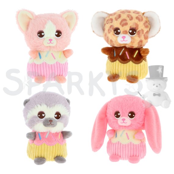 KEEL SF3070 Voňavé plyšové mini cupcaky 12 cm - 4 druhy                    