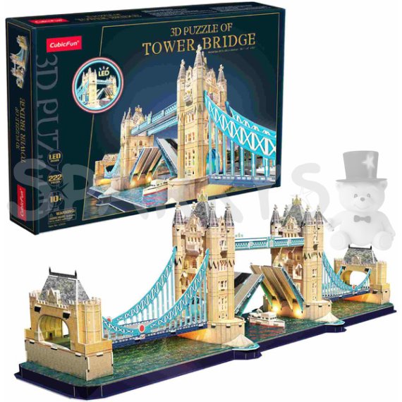CubicFun - Puzzle 3D LED Tower Bridge - dílků 222                    