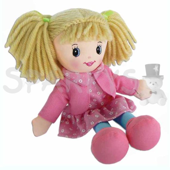 Panenka látková 30 cm - růžová                    