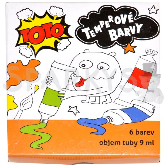 Temperové barvy 6 ks - 9ml                    