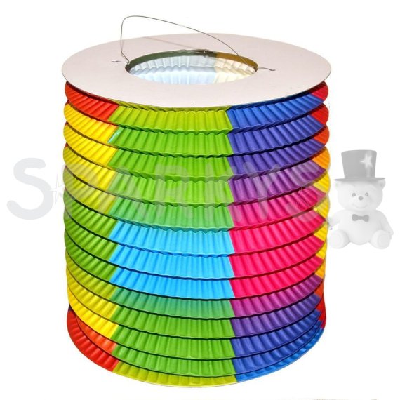 Lampion válec barevný 15 cm                    