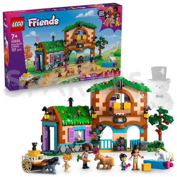 LEGO® Friends 42654 Ranč s poníky a stáj                    