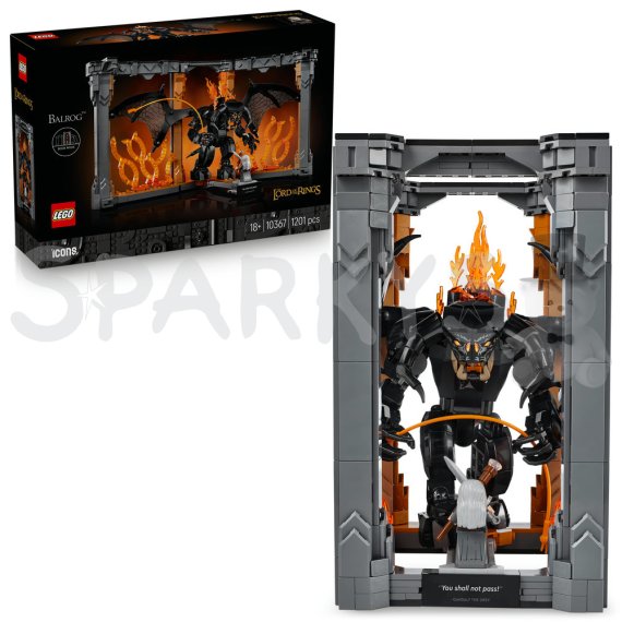 LEGO® Icons 10367 Knižní zarážka: Pán prstenů – Balrog™                    
