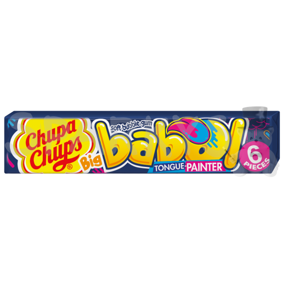Chupa Chups Žvýkačka Big Babol 27.6g - MALINOVÁ - BARVÍCÍ (3-pack)                    