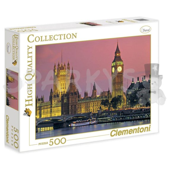 Clementoni - Puzzle 500 Večerní Londýn                    