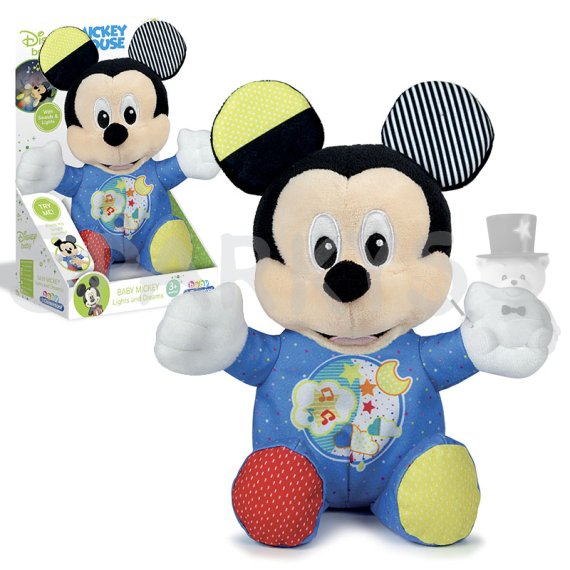 Baby Clementoni - Svítící plyš MICKEY                    
