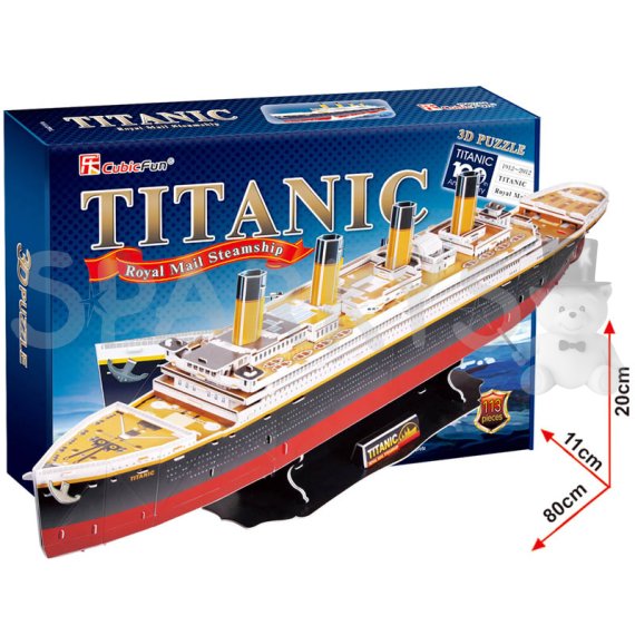 CubicFun - Puzzle 3D Titanic - 113 dílků                    