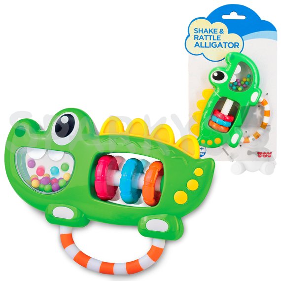 HAP-P-KID Chrastítko pro miminka - Krokodýl                    