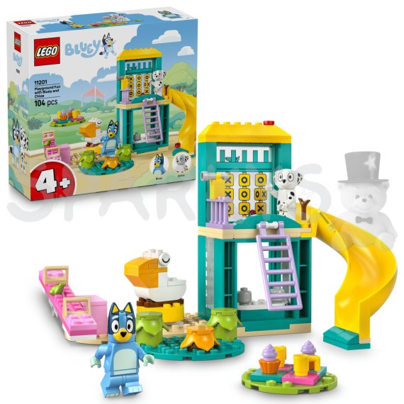 LEGO® Bluey 11201 Bluey, Chloe a zábava na hřišti                    