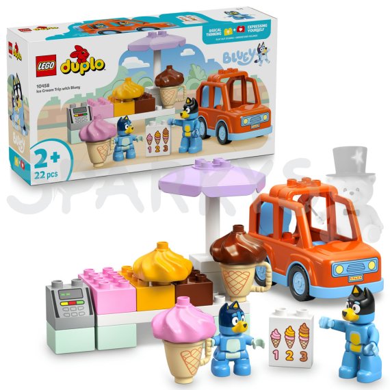 LEGO® DUPLO® Bluey 10458 Bluey a výlet na zmrzlinu                    