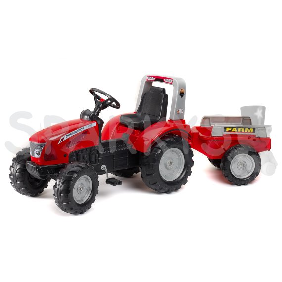 FALK Šlapací traktor 3020AM - Mc Cormick X.7 s přívěsem                    