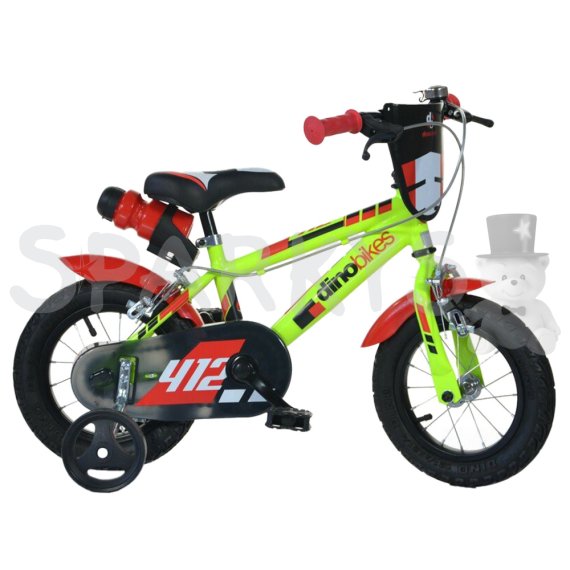 DINO Bikes - Dětské kolo 12" - zeleno-černé                    