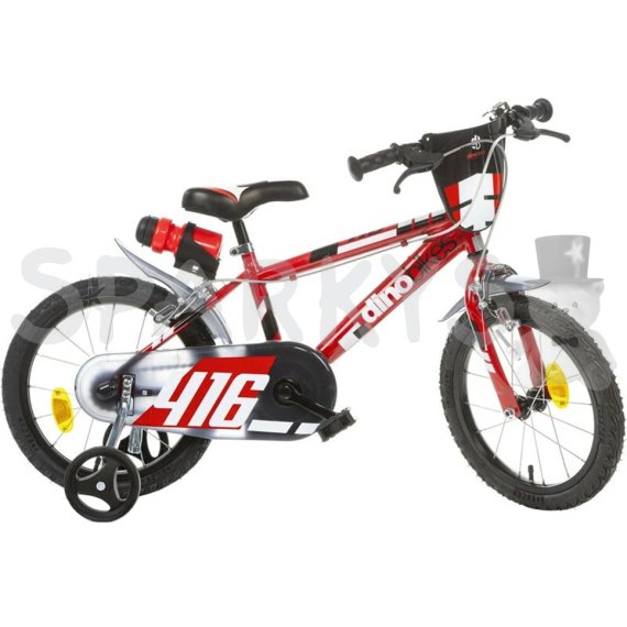 DINO Bikes - Dětské kolo 16" - červené                    