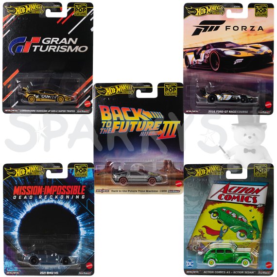 Hot Wheels Prémiový angličák pop Pop Culture - více druhů                    