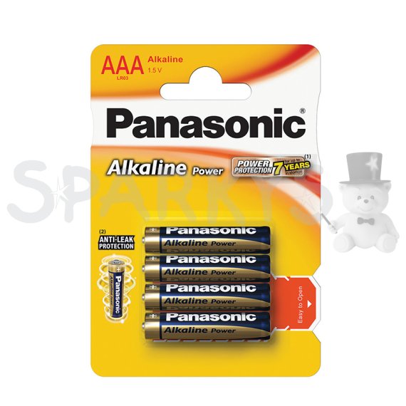 Panasonic - Alkalická mikrotužková baterie AAA 4ks                    