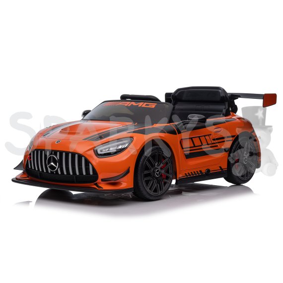 Dětské elektrické auto Mercedes-Benz AMG oranžové + dálkový ovladač                    