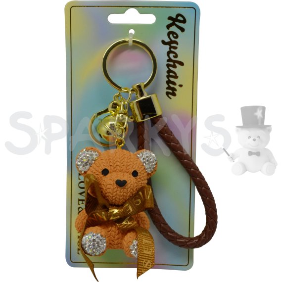 Keychain Přívěsek na klíče - Hnědý medvídek                    