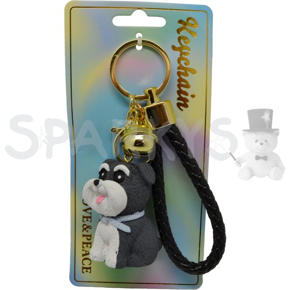 Keychain Přívěsek na klíče - Sedící pes                    