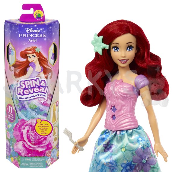 Disney Princess Spin and Reveal princezna zahradní party - Ariel                    