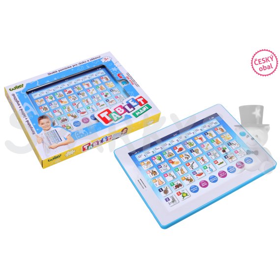 Tablet Wiky maxi modrý 24x18 cm - Český obal                    