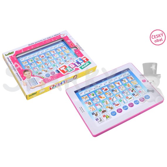 Tablet Wiky maxi růžový 24x18 cm - Český obal                    